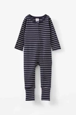 Growie Long Sleeve Rib All In One Romper