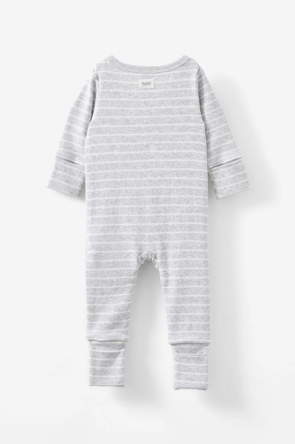 Growie Long Sleeve Rib All In One Romper