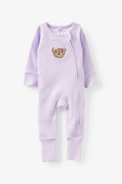 Growie Long Sleeve Rib All In One Romper