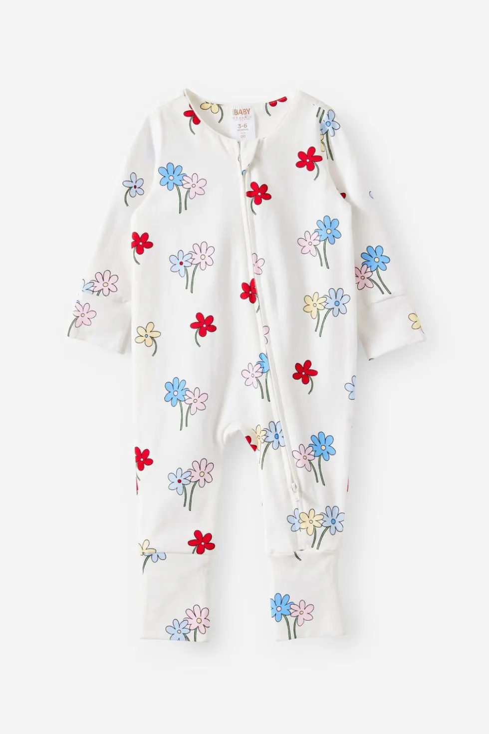 Growie Long Sleeve Zip All In One Romper