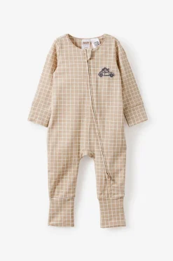 Growie Long Sleeve Zip All In One Romper