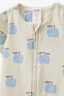Growie Short Sleeve Zip All In One Romper