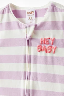 Growie Short Sleeve Zip All In One Romper
