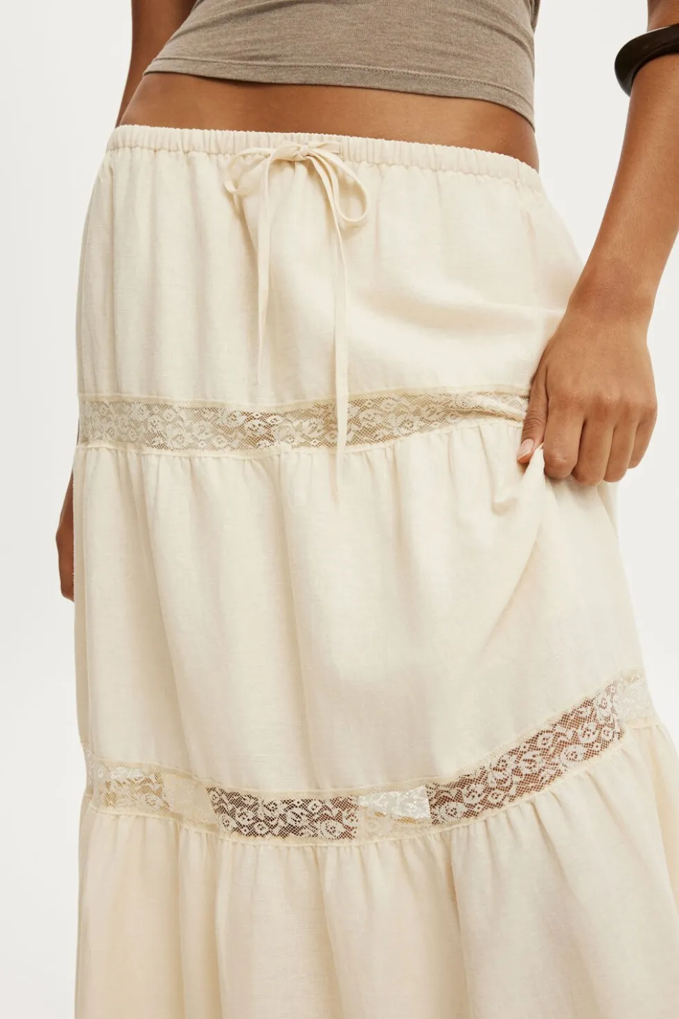 Haven Multi Tiered Maxi Skirt