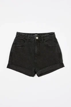 High Rise Classic Stretch Denim Short