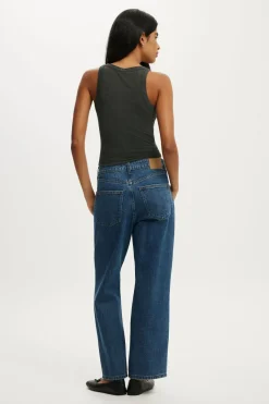 High Rise Wide Crop Jean