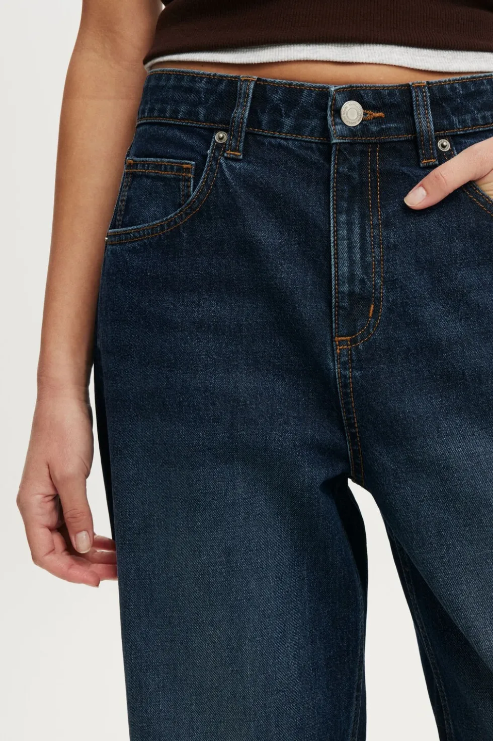 High Rise Wide Crop Jean