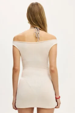 Isla Knit Off Shoulder Mini Dress