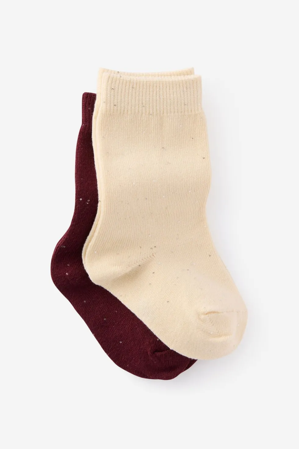 Kids 2Pk Longline Crew Socks