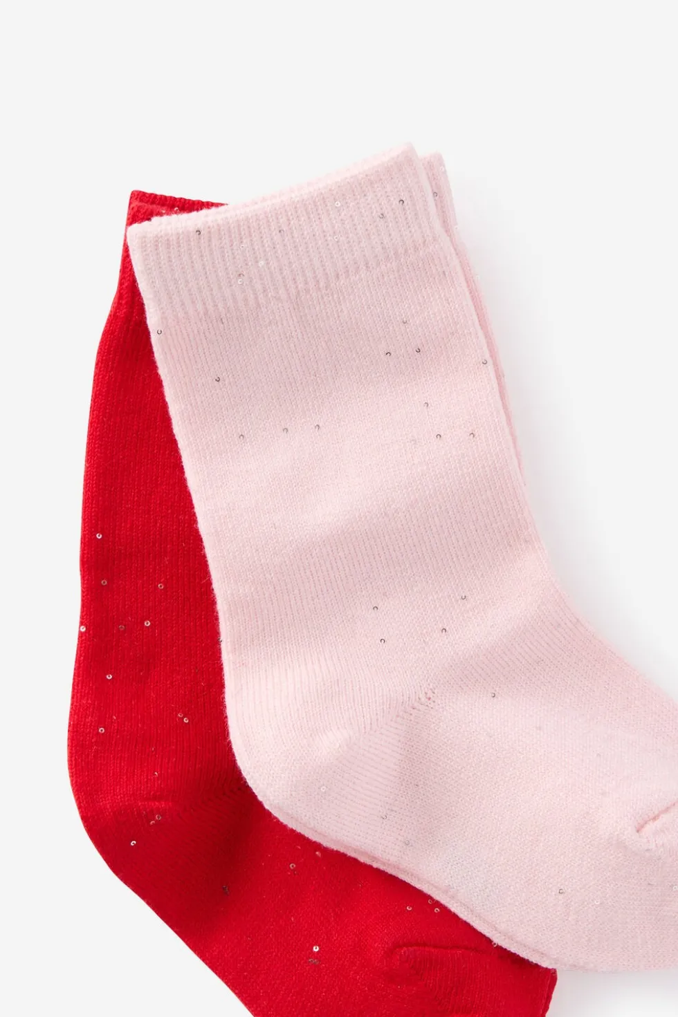 Kids 2Pk Longline Crew Socks