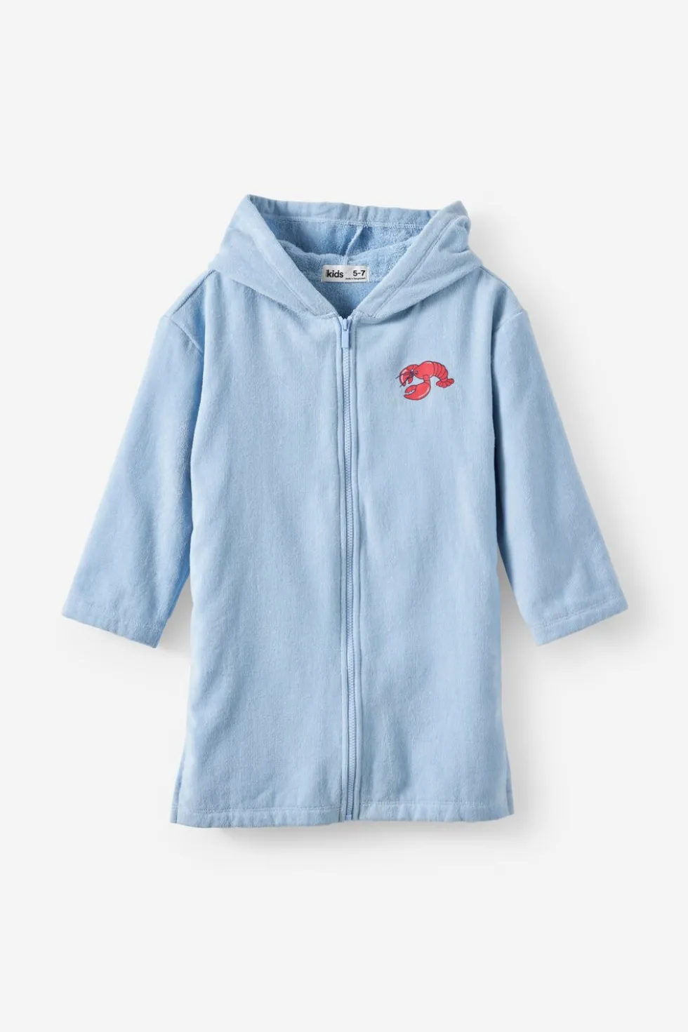 Kids Zip Thru Hooded Towel