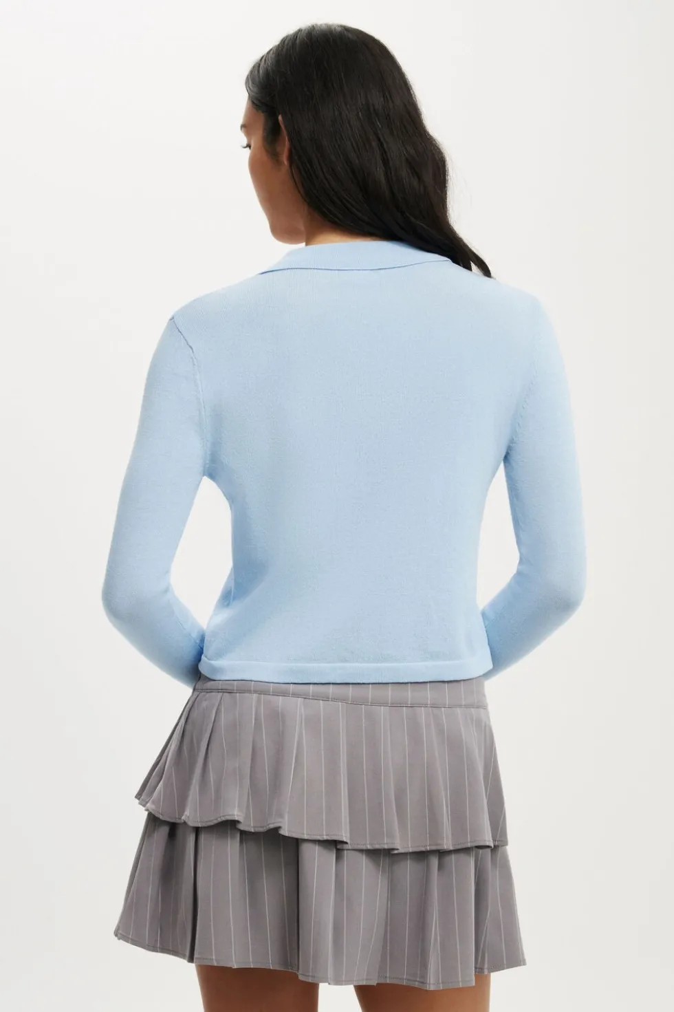 Knit Button Polo Long Sleeve