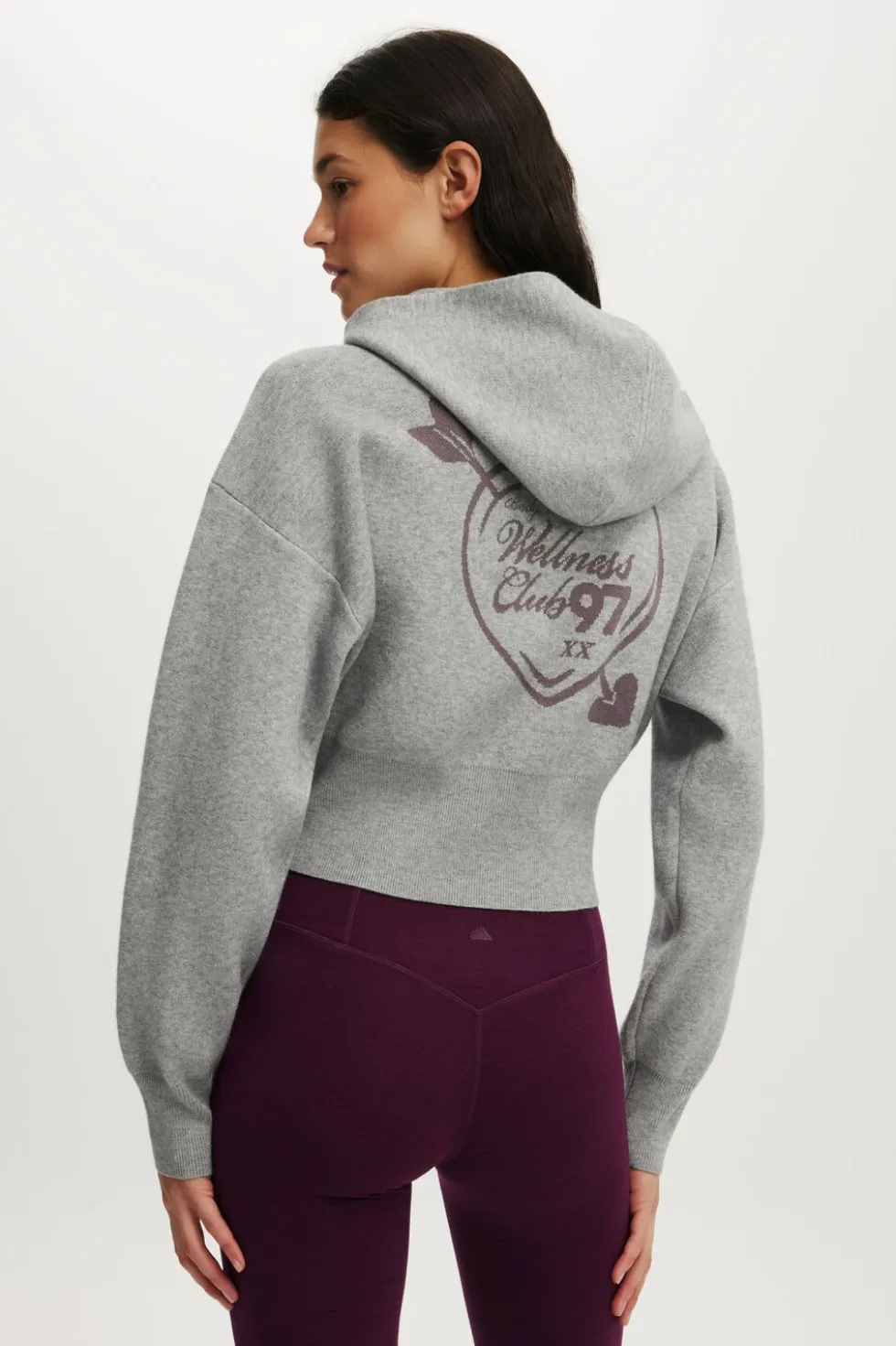 Knit Cropped Zip Through