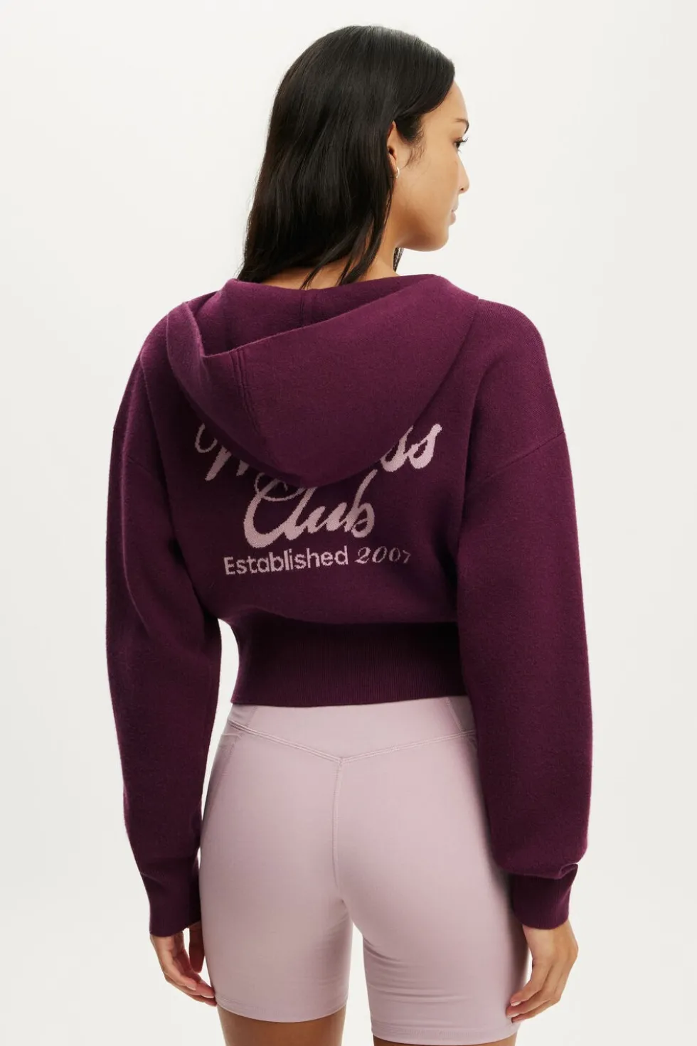 Knit Cropped Zip Through