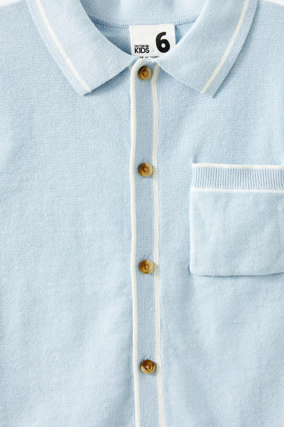Knitted Short Sleeve Shirt