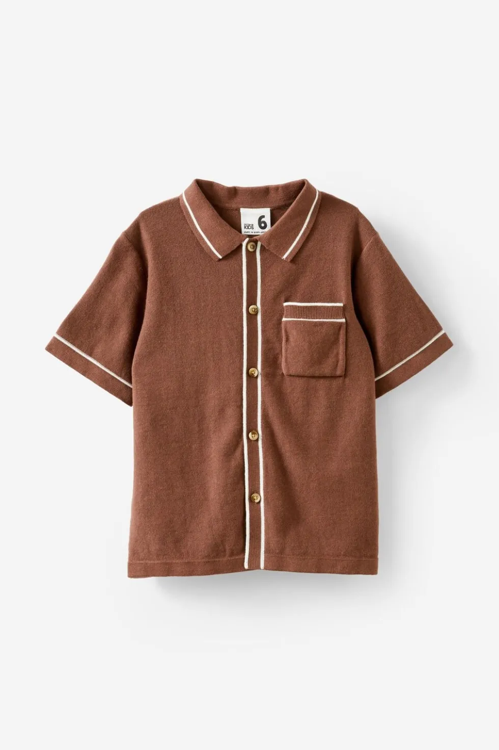 Knitted Short Sleeve Shirt