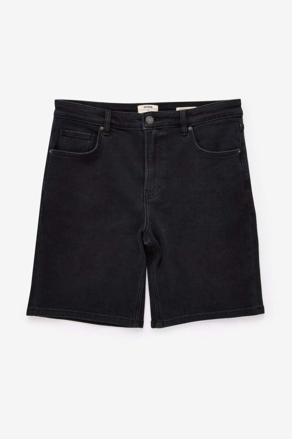 Loose Straight Denim Short