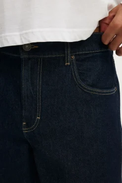 Loose Straight Denim Short