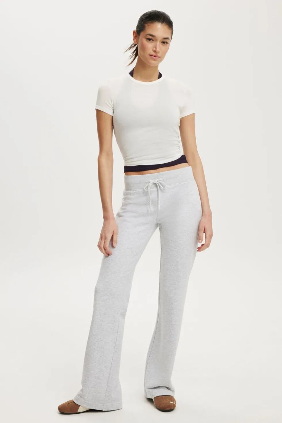 Low Rise Bootleg Sweatpant
