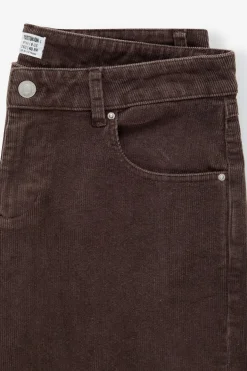 Low Rise Straight Cord Pant