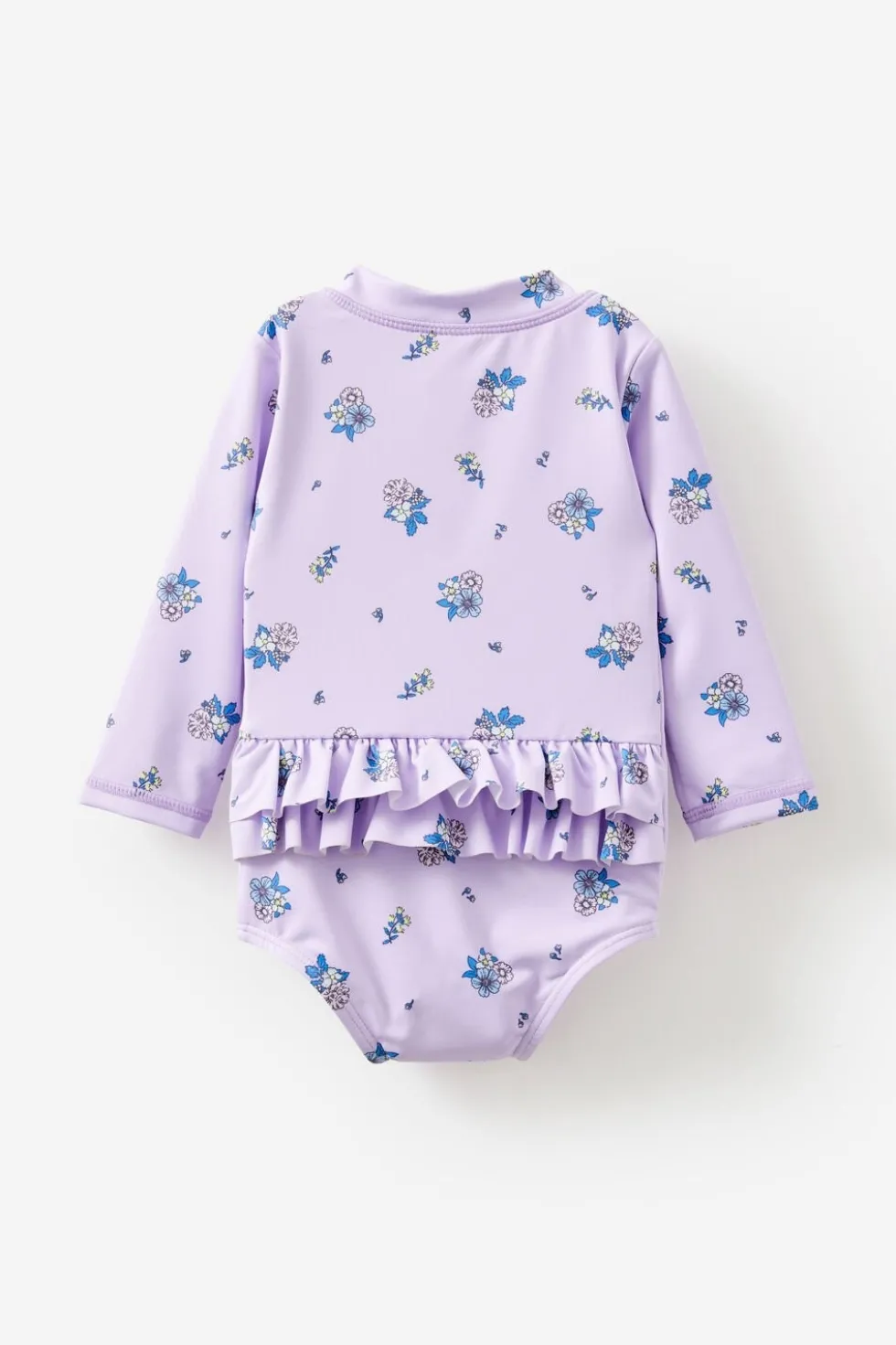 Lucy Long Sleeve Ruffle Back Swimsuit