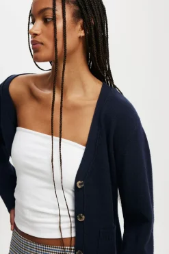 Lux V Neck Pocket Cardigan