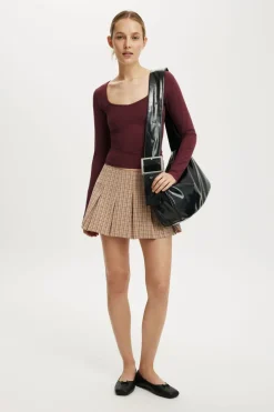 Mae Pleated Mini Skirt