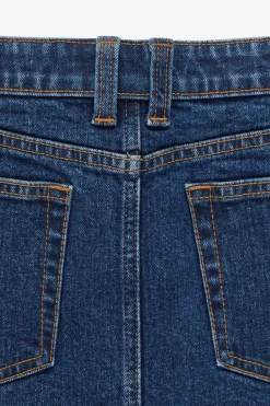 Micro Low Denim Skirt