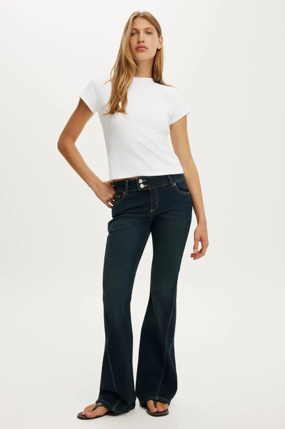 Mid Rise Bootcut Jean