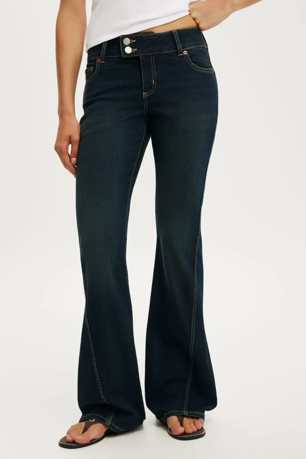 Mid Rise Bootcut Jean