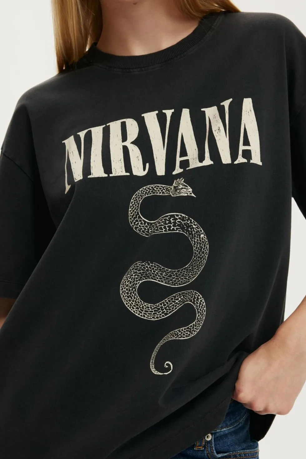 Nirvana Boxy Graphic Music Tee
