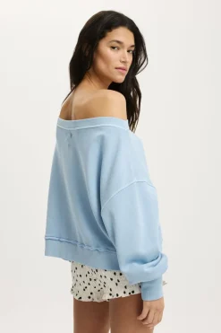 Off Shoulder Sweatshirt
