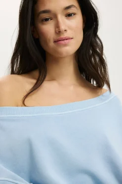 Off Shoulder Sweatshirt