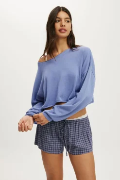 Off The Shoulder Cropped Knit