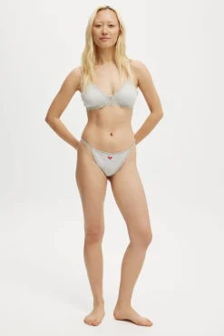 Organic Cotton Frill G String Brief