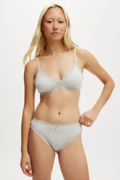 Organic Cotton Lace Cheeky Brief