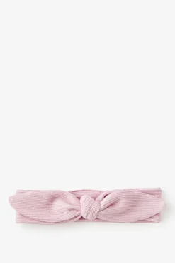Organic Pointelle Bow Headband