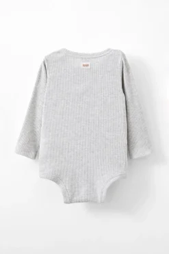 Organic Pointelle Long Sleeve Bubbysuit