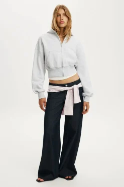 Oversized Zip Through Hoodie