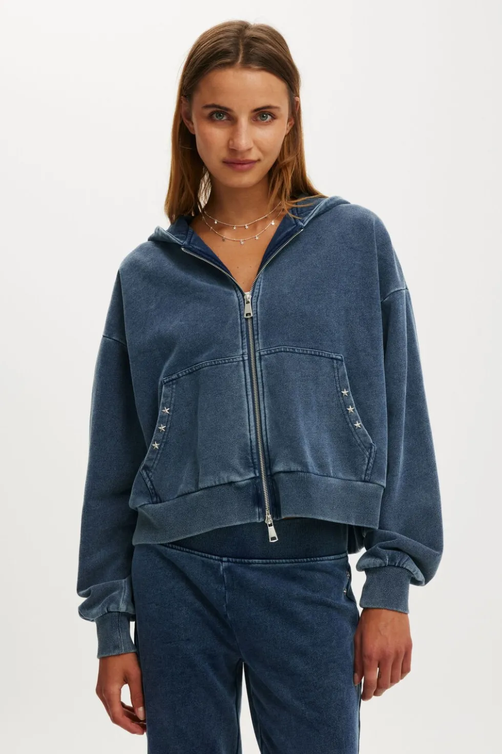 Oversized Zip Through Hoodie