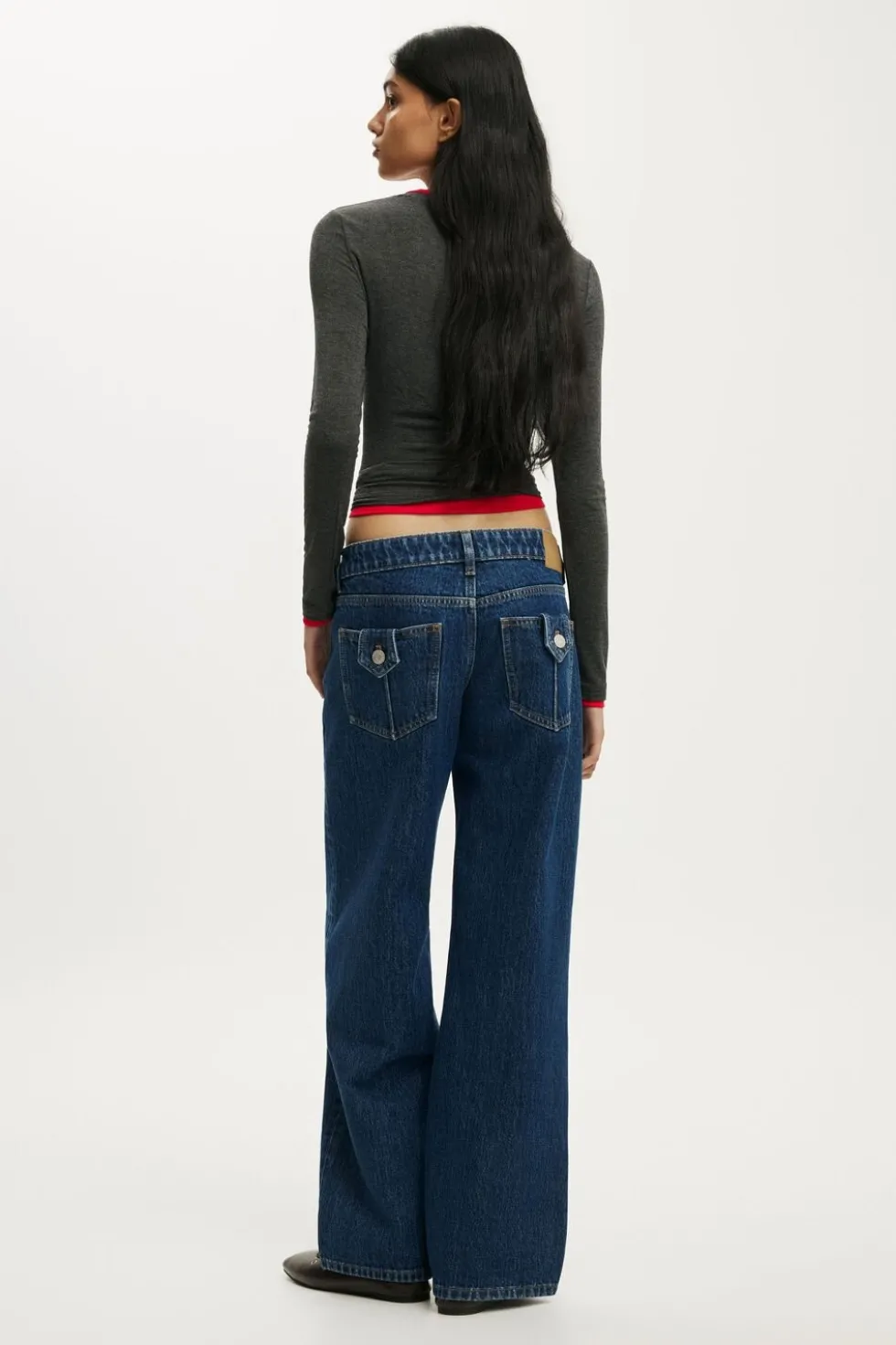 Petite Low Rise Straight Jean
