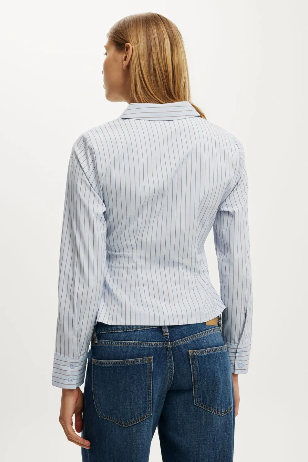 Peyton Gathered Long Sleeve Shirt