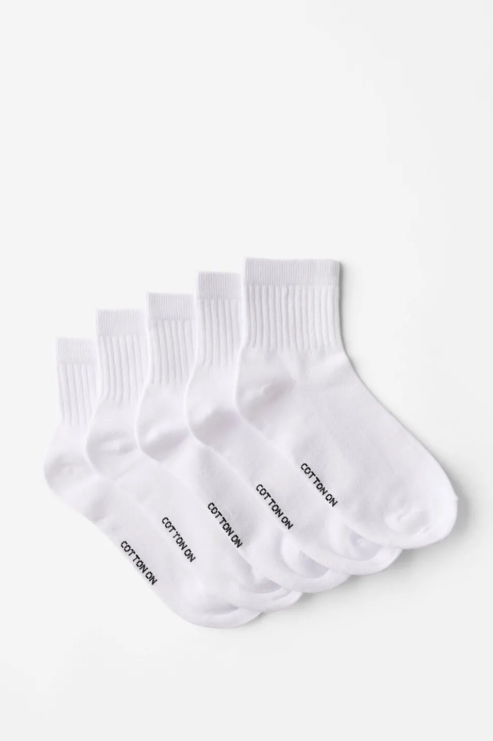 5Pk Quarter Crew Sock
