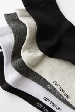 5Pk Quarter Crew Sock
