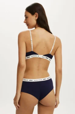 Prince Branded Cotton Crossover Bralette