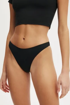 Refined High Side Thong Bikini Bottom