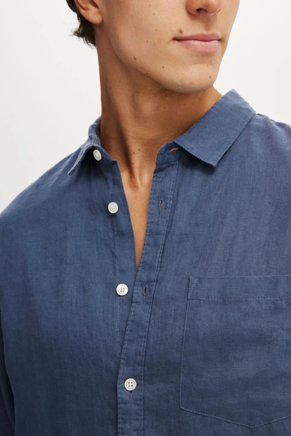 Relaxed Linen Long Sleeve Shirt