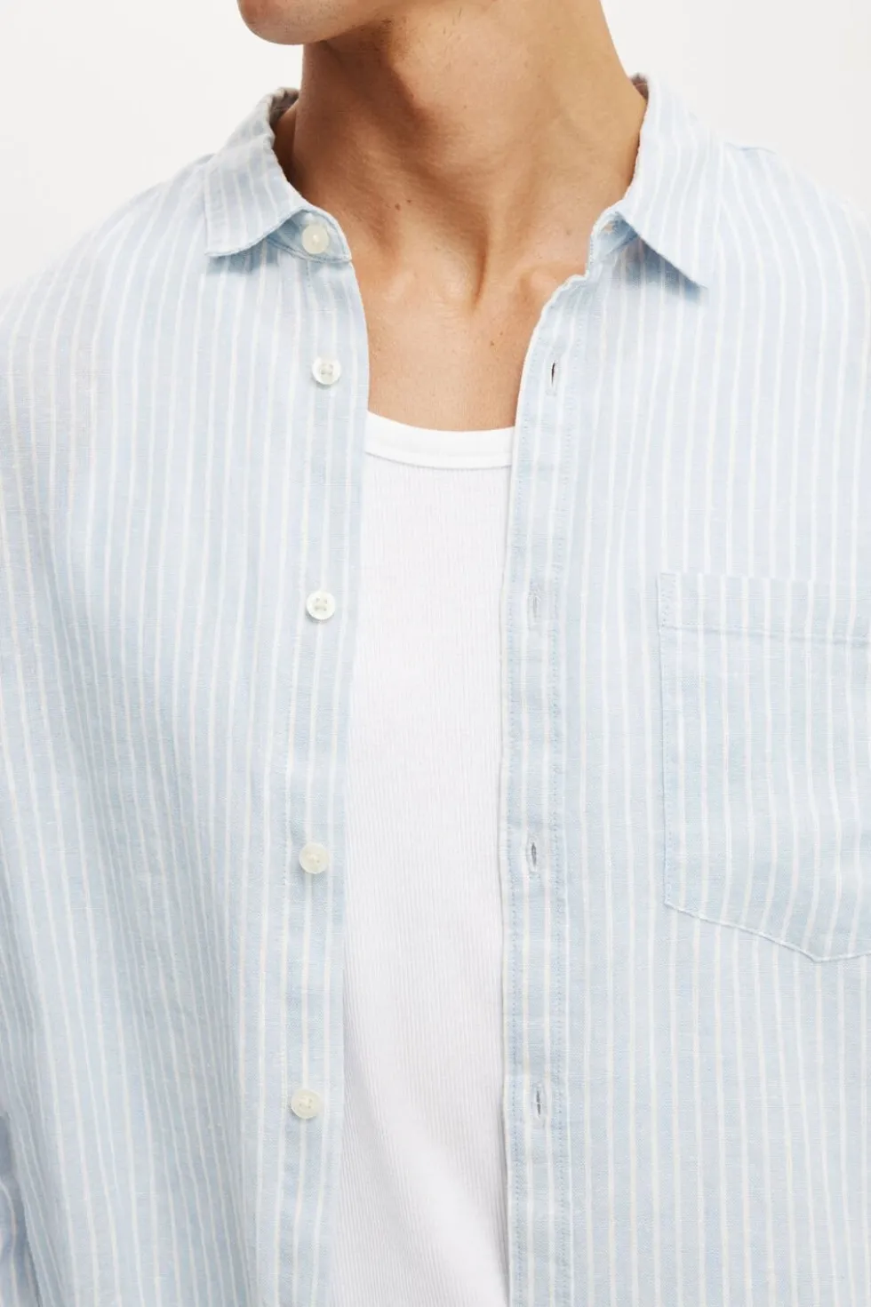 Relaxed Linen Long Sleeve Shirt