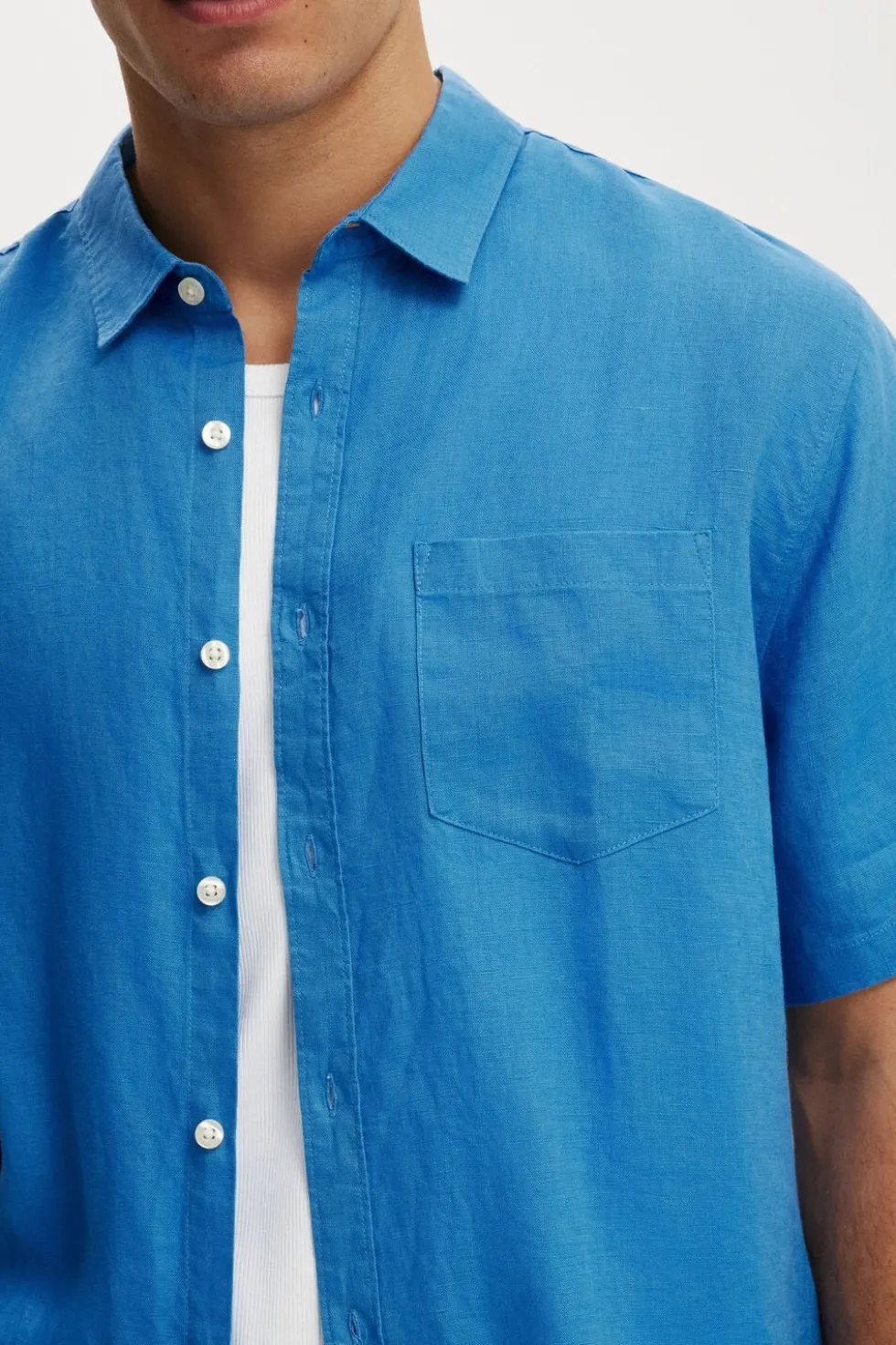 Relaxed Linen Short Sleeve Shirt