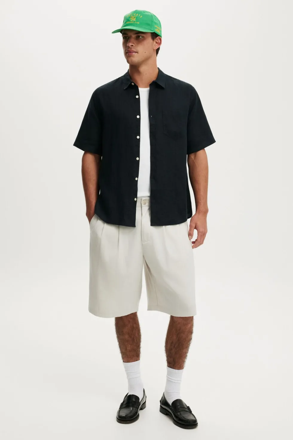 Relaxed Linen Short Sleeve Shirt